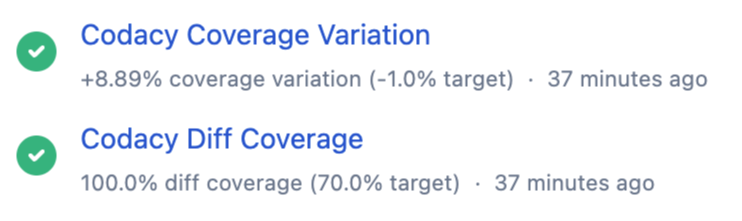 New Coverage status checks Bitbucket